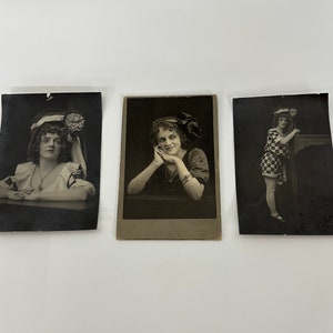 Vintage Photographs of Fashionable Young Lady