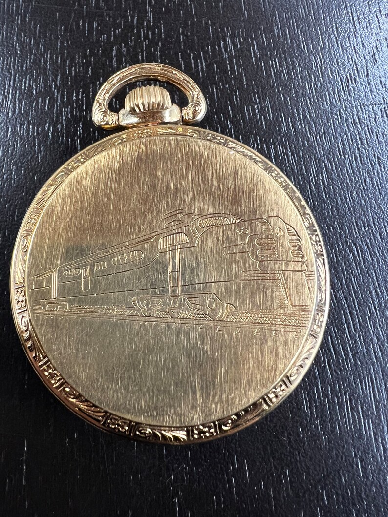 Vintage La Marque 17 Jewels Incabloc Gold Plated Pocket Watch Etsy