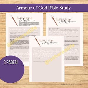 Full Armour of God Printable | Bible Study Worksheets | Full Armour Print | Bible Worksheet | Youth Group Worksheet | Bible Learning