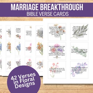 Versetti della Bibbia Carte di preghiera per il matrimonio / Memorizzazione delle Scritture / Diario della Bibbia / Matrimonio cristiano / Guarigione cristiana / Versetti della Bibbia