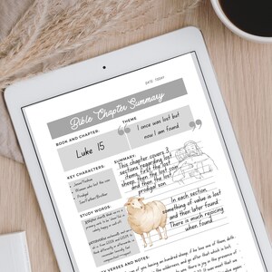 Chapter Summary Bible Study Tool | Scripture Study | Bible Journal ...