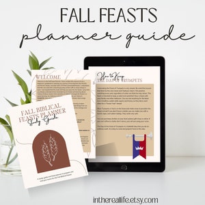 Fall Feasts for Christians Guidebook | How to celebrate Biblical Feasts as a Christian | Bible Study | Biblical Feasts Workbook | Trumpets