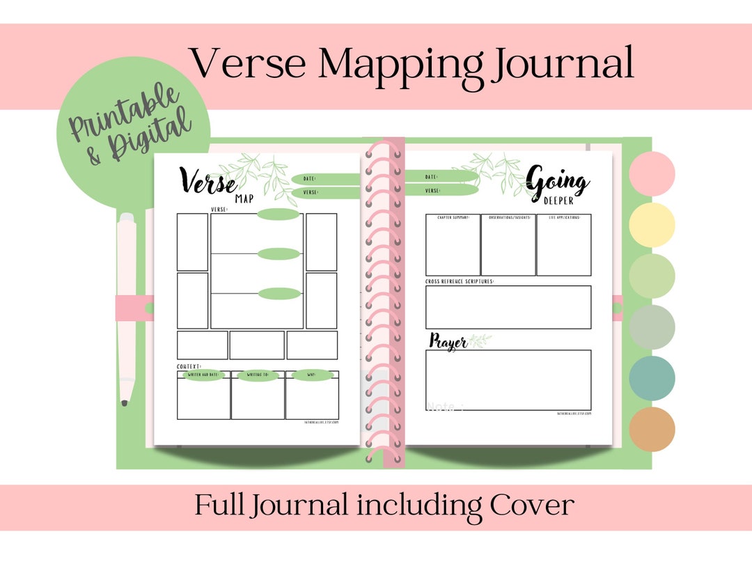 Verse Map Bible Study Tool | Scripture Map Planner | Bible Mapping ...