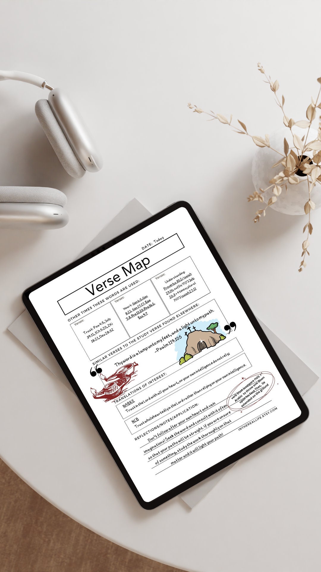 Verse Map Bible Study Tool | Scripture Study | Bible Journal Planner ...