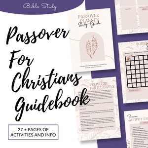 Passover for Christians Guidebook | Christian Passover | How to celebrate Passover as a Christian | Bible Study | Biblical Feasts Workbook