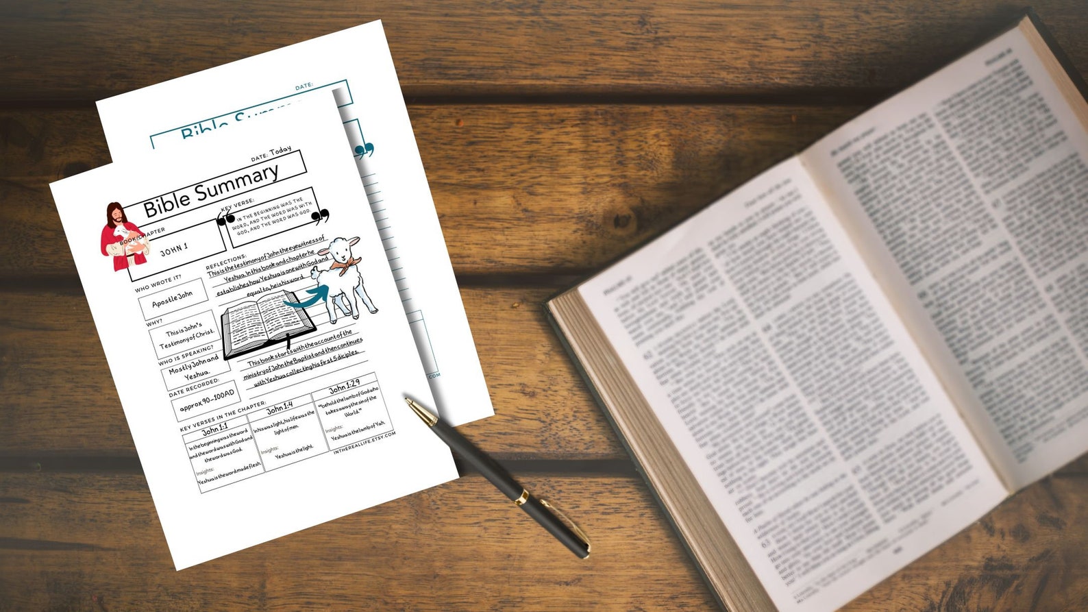 Bible Summary Bible Study Tool | Scripture Study | Bible Journal ...
