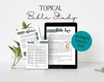 Study the Bible by Topic | Bible Study by Topics | Biblical Topics for Study | Youth Bible Study | Women's Bible Study