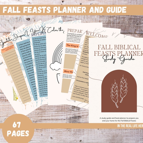 Fall Feasts for Christians Guidebook | How to celebrate Biblical Feasts as a Christian | Bible Study | Biblical Feasts Workbook | Trumpets