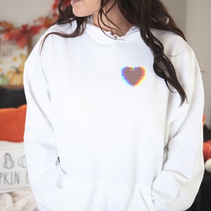 Heart Sweatshirt, Extra Life Sweatshirt, Gaming Heart, Heart, Gamer Lover, Pixel Sweatshirt, Gamer, Video Game Lover, Heart Lover.
