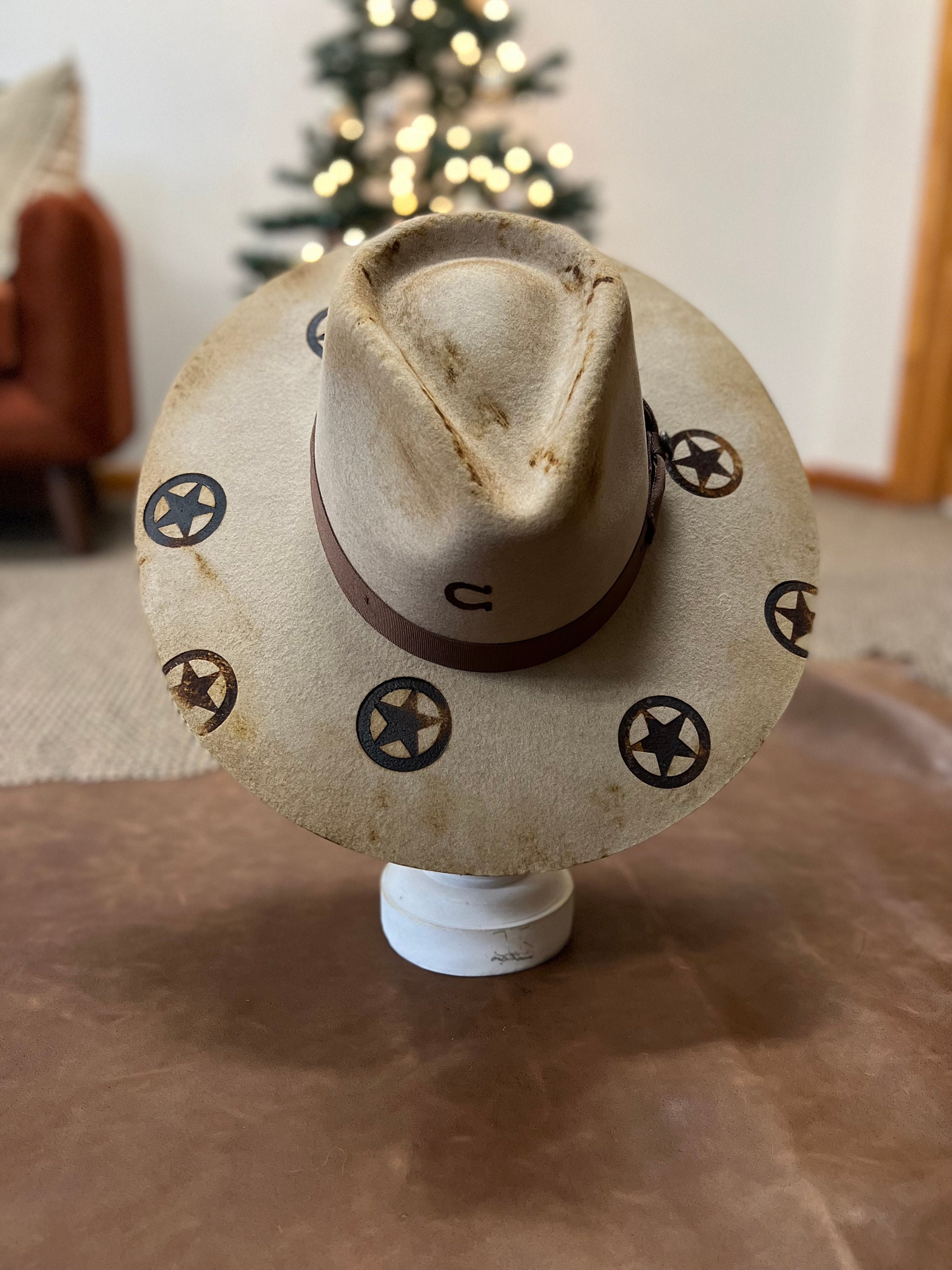 Custom Branded Charlie One Horse Felt Hat - Stars - Etsy display picture 3