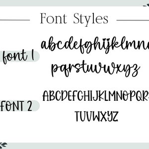 May include: Image showing two different font styles. The first font is a cursive script style with the text "abcdefghij̈klmno pqrstuvwxyz". The second font is a more casual script style with the text "ABCDEFGHIJKLMNOPQRS TUVWXYZ".