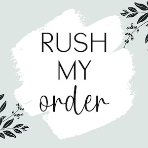 Rush Order Fee for Production, Fast Turn Around Production Time