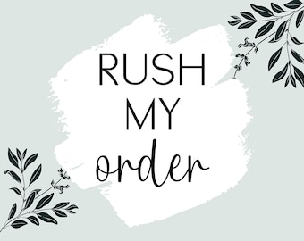 Rush Order Fee for Production, Fast Turn Around Production Time