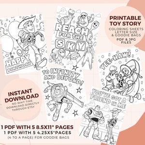 Toy Story Colouring pages, Toy Story Birthday, Toy Story Colouring, Toy Story Goodie Bags, Toy Story Instant Printables ~ 157