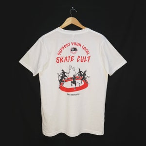 Skate Cult - T-shirt blanc unisexe