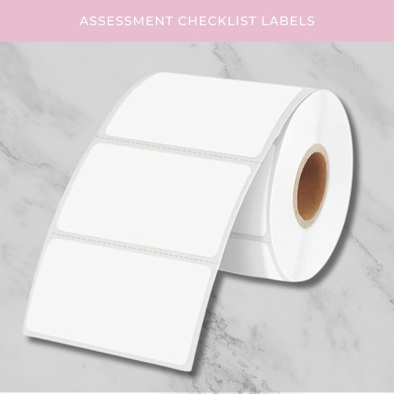 Assessment Label School Psychologist Assessment Checklist Labels Removable - Etsy