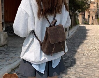 leather backpack women | Mini backpack | Mini backpack women | messenger bag | handmade leather bag | italian leather bag
