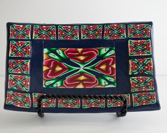 Handgemaakte polymeerklei trinketschaal: decoratief zeep-/sieradenbordje