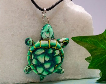 Turtle Pendant, Handmade Turtle Necklace, Unique One of a Kind Gift