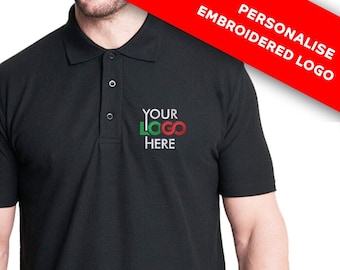 Polo shirt-High quality-Custom Embroidered polo shirt-Custom text and logo