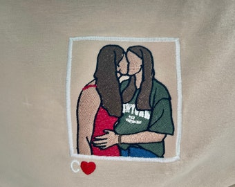 Embroidered shirt, Custom embroidered tshirt, Embroidery Photo
