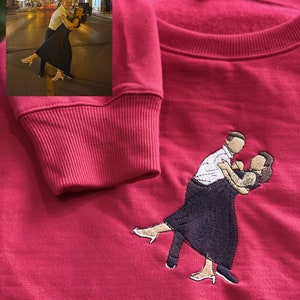 Custom Embroidered Sweatshirt, Embroidery Photo, gift for, custom embroidered shirt, Sweatshirt-Hoodie-T shirt