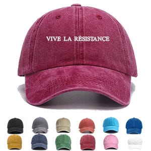 Vive la Résistance geborduurde hoeden