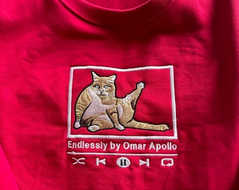 Custom Photo Embroidered T-shirt, Personalized Gift