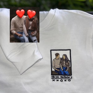 Custom Embroidered Sweatshirt, Embroidery Photo, gift for, custom embroidered shirt, custom embroidered hats, custom embroidered polo