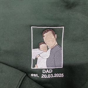 Custom Embroidered Photo T-Shirt, Personalized Gift