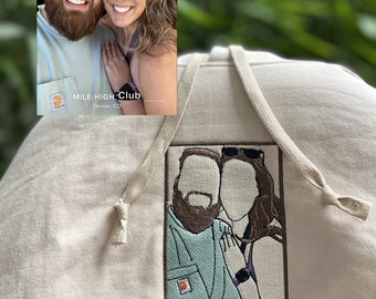 Custom Photo Embroidered Sweatshirt, Personalized Gift