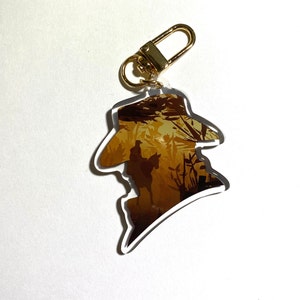 RDR Silhouette Keychain - Double Sided, Epoxy-Acrylic, 2.5” Height