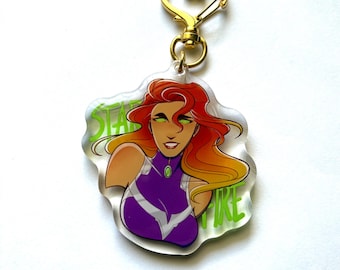 DC Starfire Schlüsselanhänger - Epoxy-Acryl, 6cm Höhe