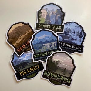 Sticker emblème RDR Park (lot) - Vinyle, 2,5 pouces de hauteur