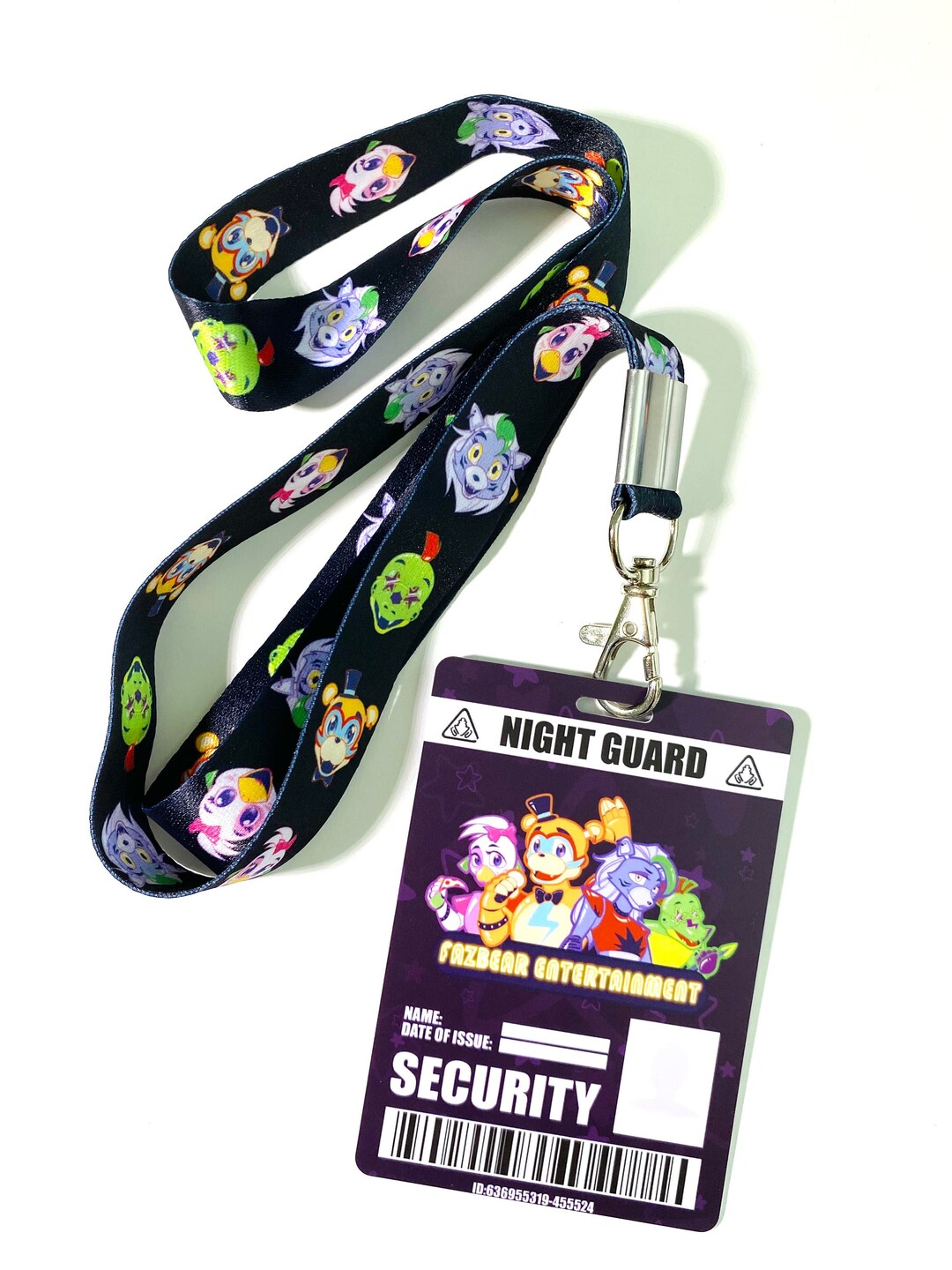 FNAF Security ID Card and (optional) Lanyard - Etsy