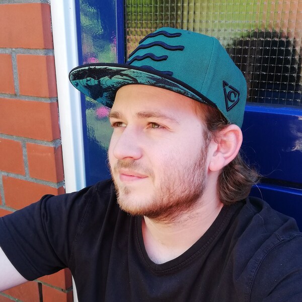 Ocean Bloom Snapback Hat