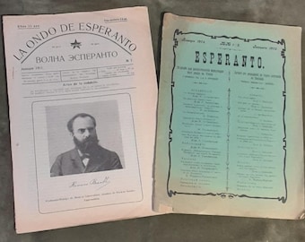 ESPERANTO. Rare Esperanto publications. RUSSIA. 1905 - 1911.