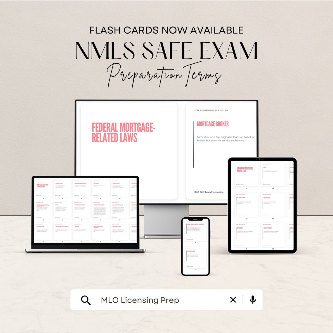 Mortgage Loan Officer Licensing Exam Flash Cards NMLS SAFE Test