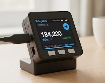Contador de membros do Telegram | Exibição ao vivo de Wi-Fi para donos de canais