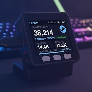 Live-Steam-Spielerzähler | WLAN-Tischgerät für Gamer