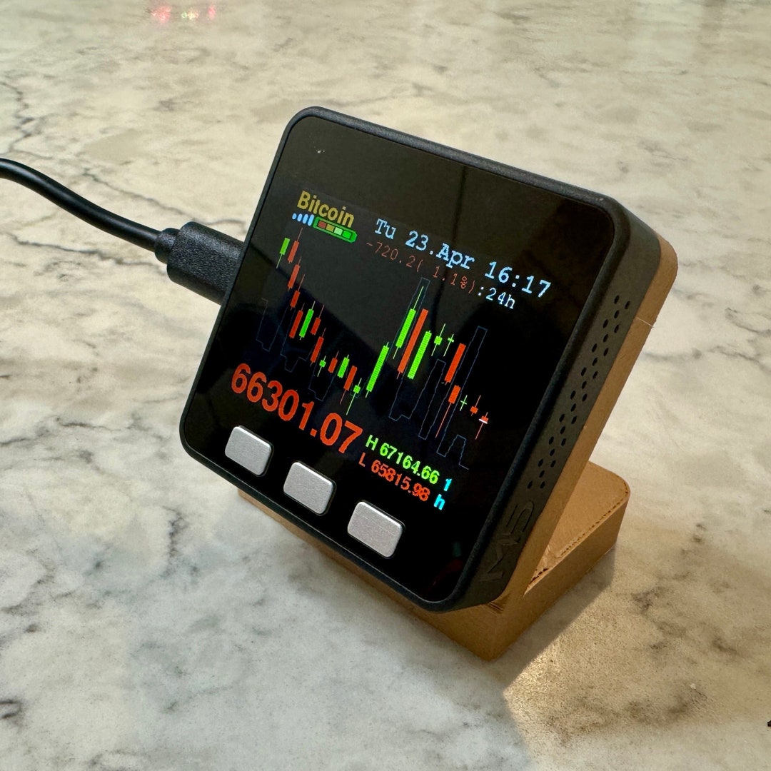 Bitcoin Display Gadget Rainbow Crypto Price Tracker - Real-Time Bitcoin &  Ethereum Desktop Monitor With Candlestick Charts Bitcoin Ticker