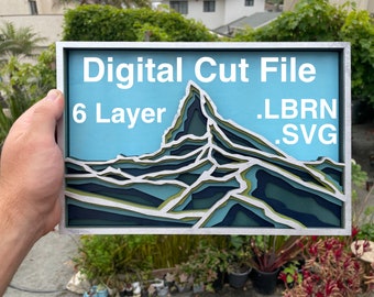 Matterhorn Mountain Mandala SVG Digital File