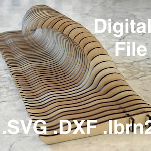 Full Size Breaking Wave Laser Cut DIY Art Digital Files Svg/dxf/lbrn2 ...