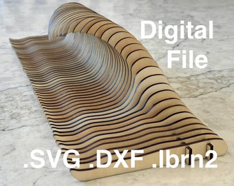 Breaking Wave Laser Cut DIY Digital Files
