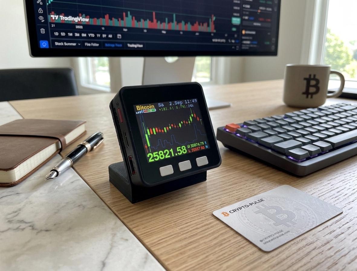Custom Crypto Stock Price Tracker: Bitcoin, SPY, Ethereum Market Display Gadget
