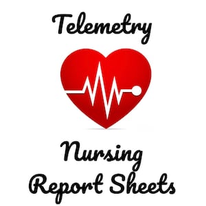 Telemetry Nursing Report Sheet