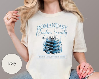 Romantasy Readers Society Shirt, Cozy Book Lover Gift, Fantasy Romance Tee, Aesthetic Reader Apparel, Unique Bookish Style, Booktok