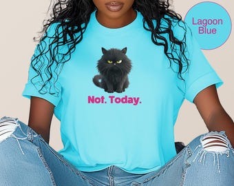 Not Today Cat Shirt, Funny Cat Tee, Cat Mom Gift, Sarcastic Cat Shirt, Cute Cat Lover Tee, Gift for Cat Lovers, Comfort Colors
