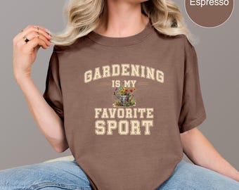 Gardening is My Favorite Sport Shirt, Garden Lover Tee, Funny Gift for Gardeners, Home Gardener Gift, Gardener T-Shirt, Gardening Fun
