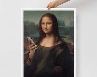 Moderne Mona Lisa Leinwandkunst, 21. Jahrhundert